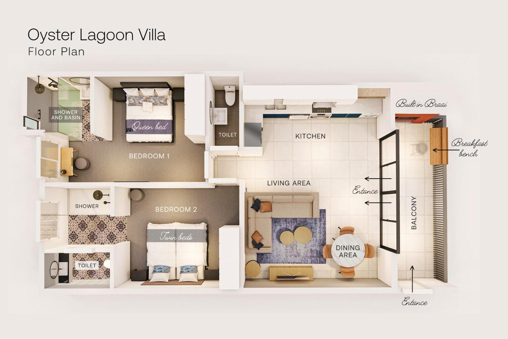 Oyster Lagoon Villa - Luxurious 2 Bed Apartment In Knysna Dış mekan fotoğraf
